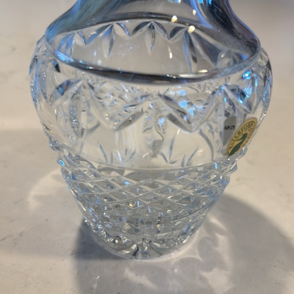 WATERFORD CUT CRYSTAL Glass 7" VASE - BALLINA/DIAMOND CUT PATTERN Signed - Picture 8 of 10